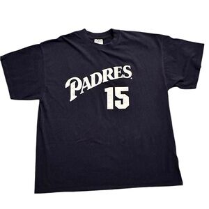 COPY - MLB San Diego Padres Baseball #15 Coach Bochy Promo T-shirt Blue XL Tee